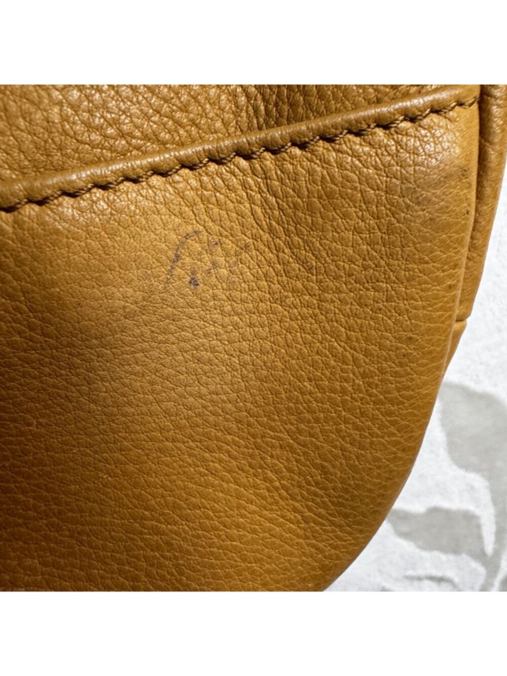 Vintage LL Bean AmeriBag Mini Sling Bag Crossbody or Leather Wristlet Tan OALY2 - Picture 5 of 10